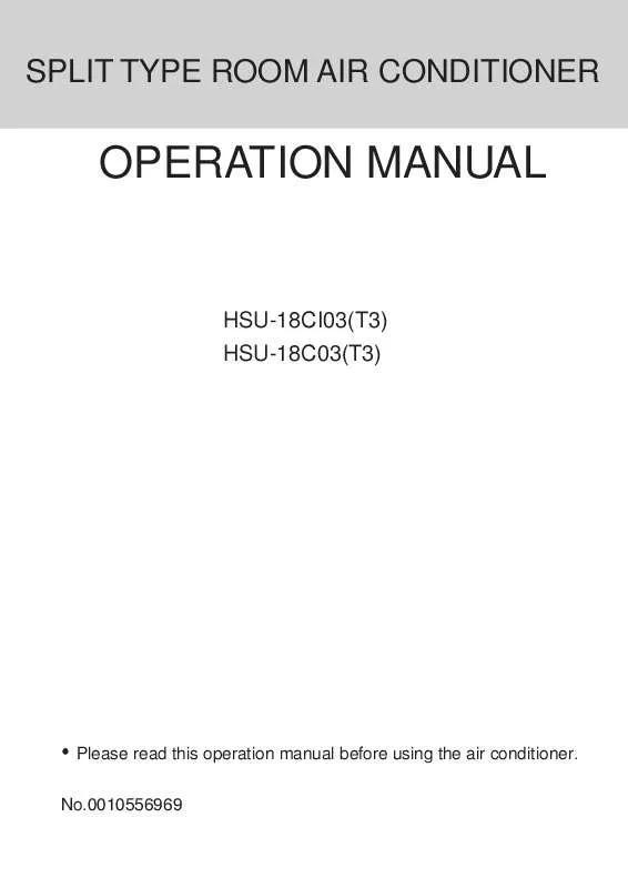 Mode d'emploi HAIER HSU-18C03(T3)