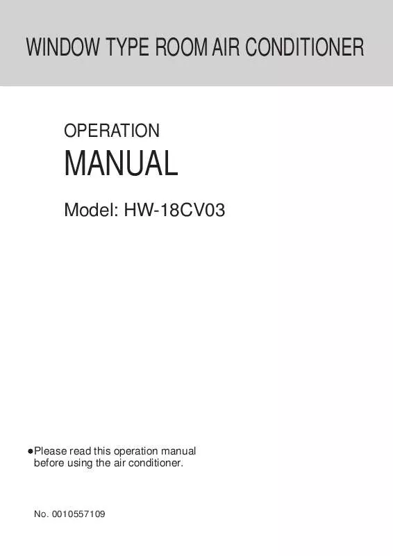 Mode d'emploi HAIER HW-16CV03
