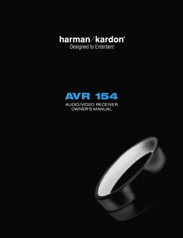 Mode d'emploi HARMAN KARDON AVR 154