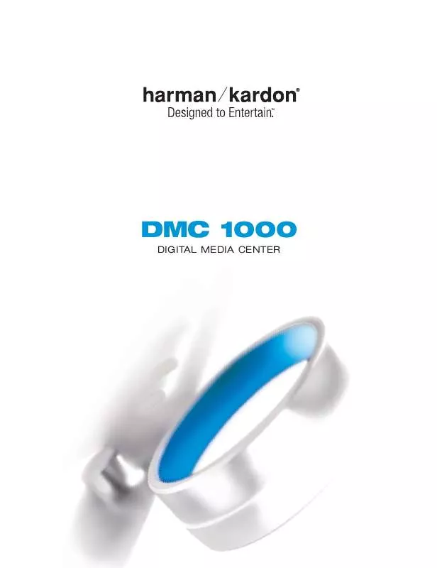 Mode d'emploi HARMAN KARDON DMC 1000