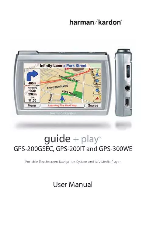 Mode d'emploi HARMAN KARDON GPS-200 (ITALY) [GPS-200IT]