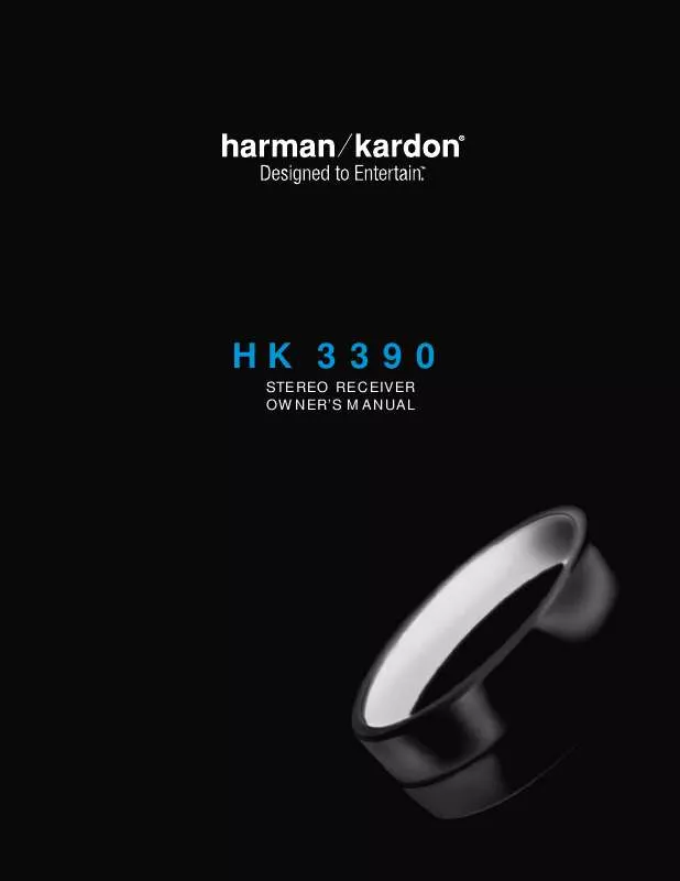 Mode d'emploi HARMAN KARDON HK 3390