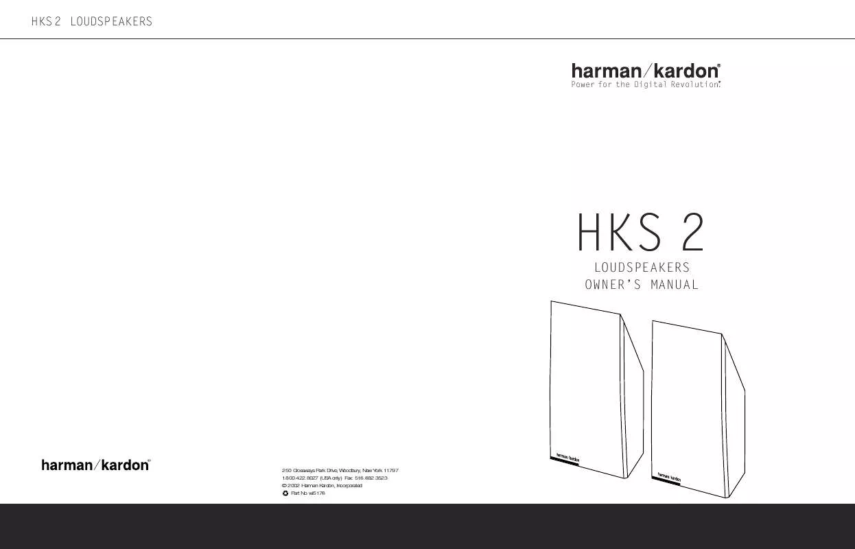Mode d'emploi HARMAN KARDON HKS 3
