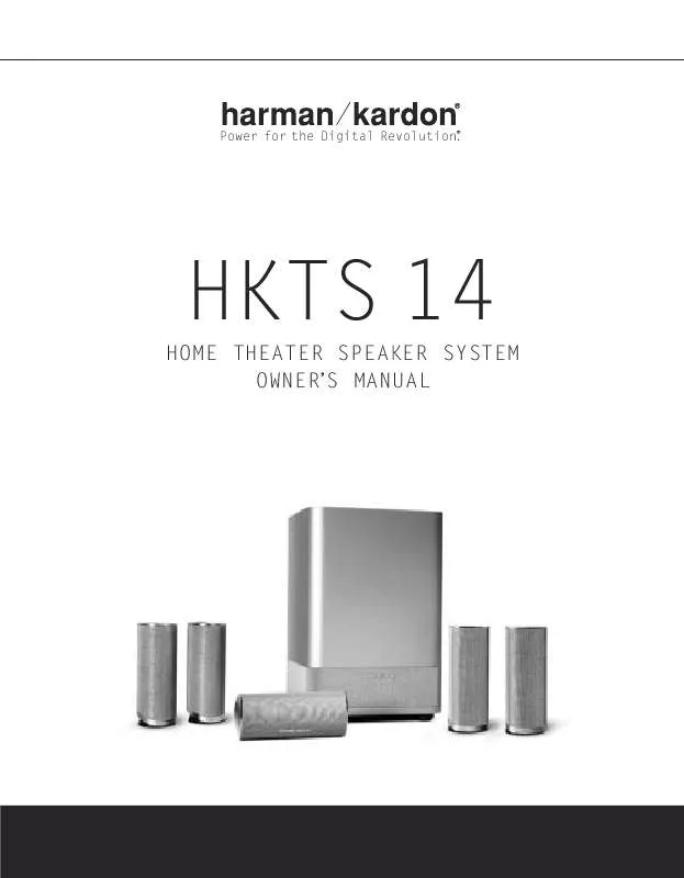 Mode d'emploi HARMAN KARDON HKTS 14