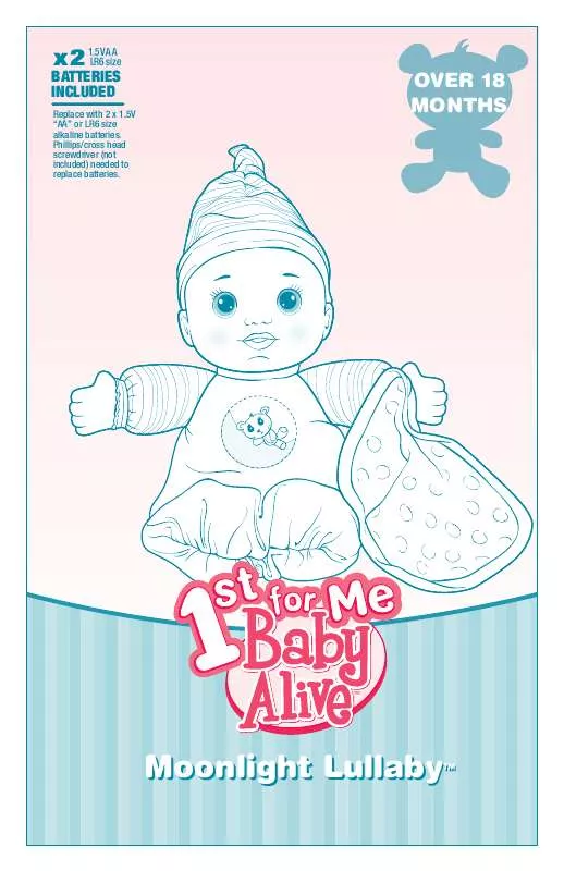 Mode d'emploi HASBRO BABY ALIVE 1ST FOR ME MOONLIGHT LULLABY