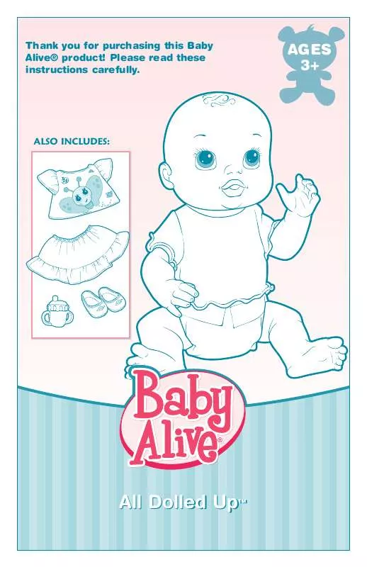 Mode d'emploi HASBRO BABY ALIVE ALL DOLLED UP