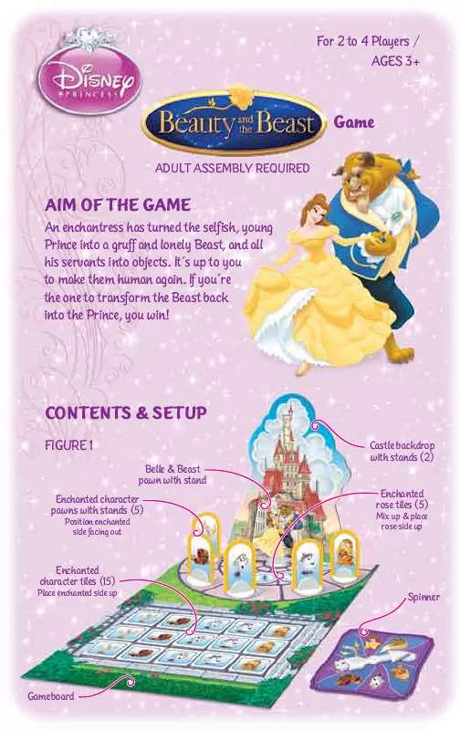 Mode d'emploi HASBRO BEAUTY AND THE BEAST