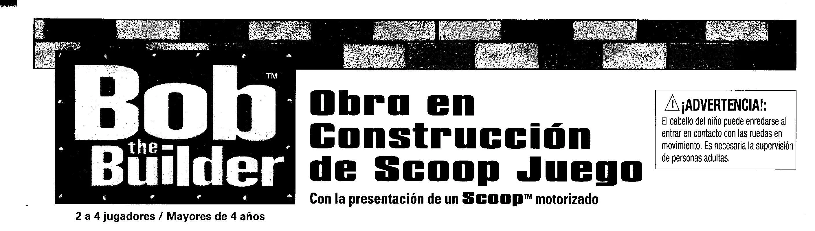 Mode d'emploi HASBRO BOB THE BUILDER SCOOPS CONSTRUCTION SITE GAME SPANISH