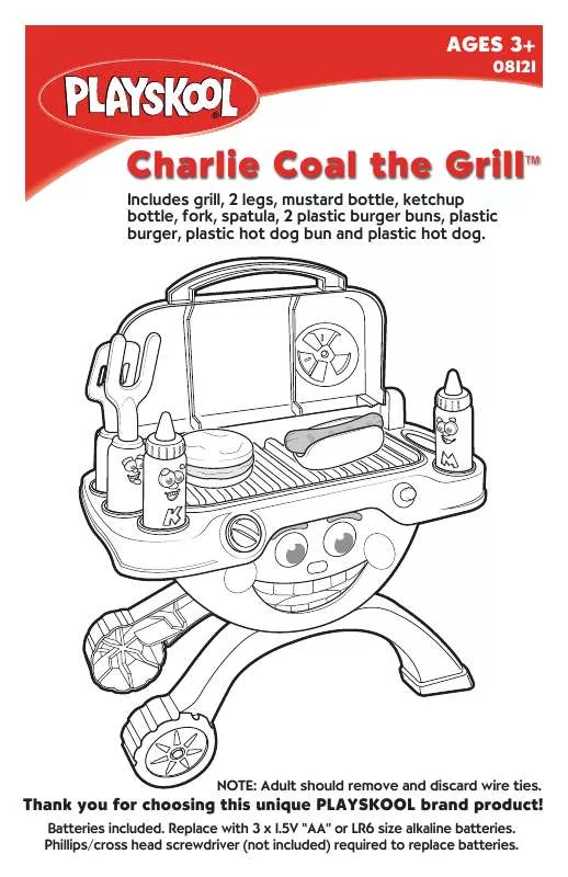 Mode d'emploi HASBRO CHARLIE COAL THE GRILL