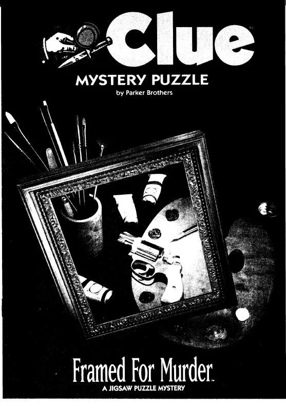 Mode d'emploi HASBRO CLUE MYSTERY PUZZLEFRAMED FOR MURDER