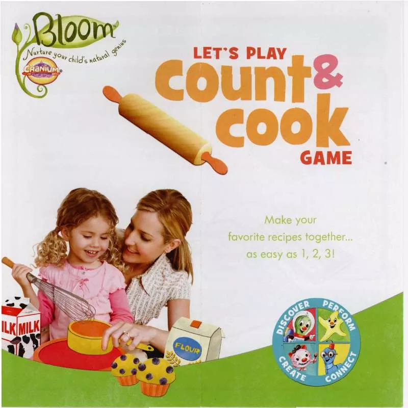 Mode d'emploi HASBRO CRANIUM BLOOM LETS PLAY COUNT AND COOK