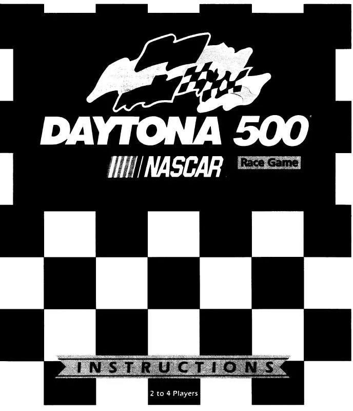 Mode d'emploi HASBRO DAYTONA 500 NASCAR RACE GAME