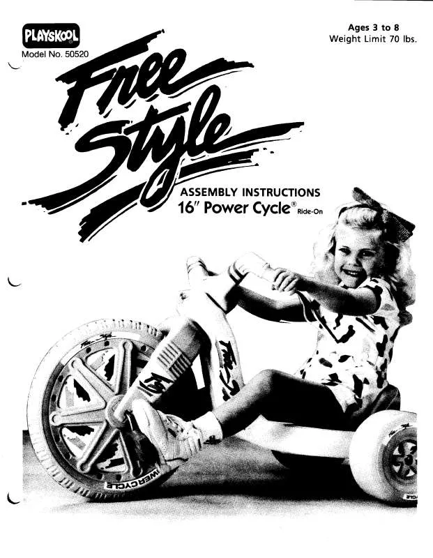 Mode d'emploi HASBRO FREE STYLE 16INCH POWERCYCLE
