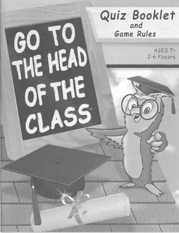 Mode d'emploi HASBRO GO TO THE HEAD OF THE CLASS 2005