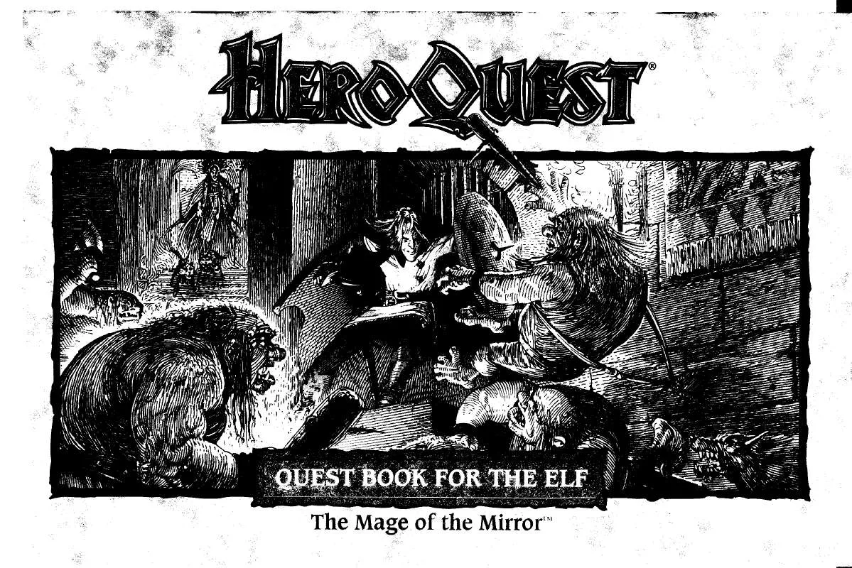 Mode d'emploi HASBRO HERO QUEST QUEST BOOK FOR THE ELF THE MAGIC OF THE MIRROR