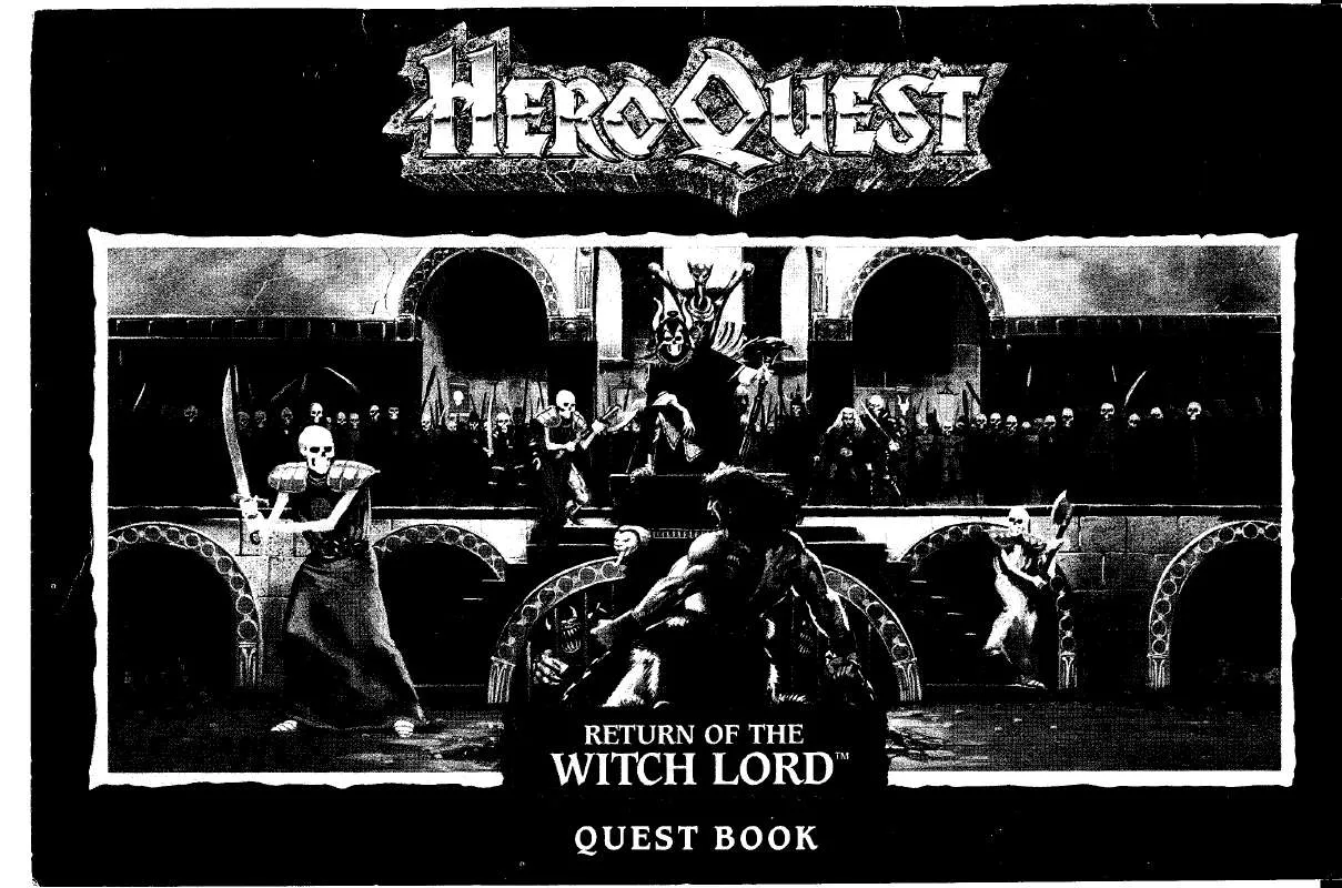 Mode d'emploi HASBRO HERO QUEST RETURN OF THE WITCH LORD QUEST BOOK