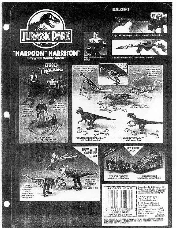 Mode d'emploi HASBRO JP HARPOON HARRISON