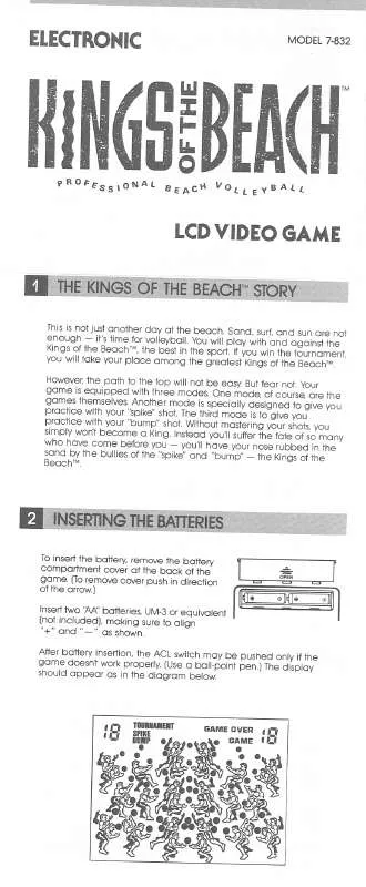 Mode d'emploi HASBRO KINGS OF THE BEACH