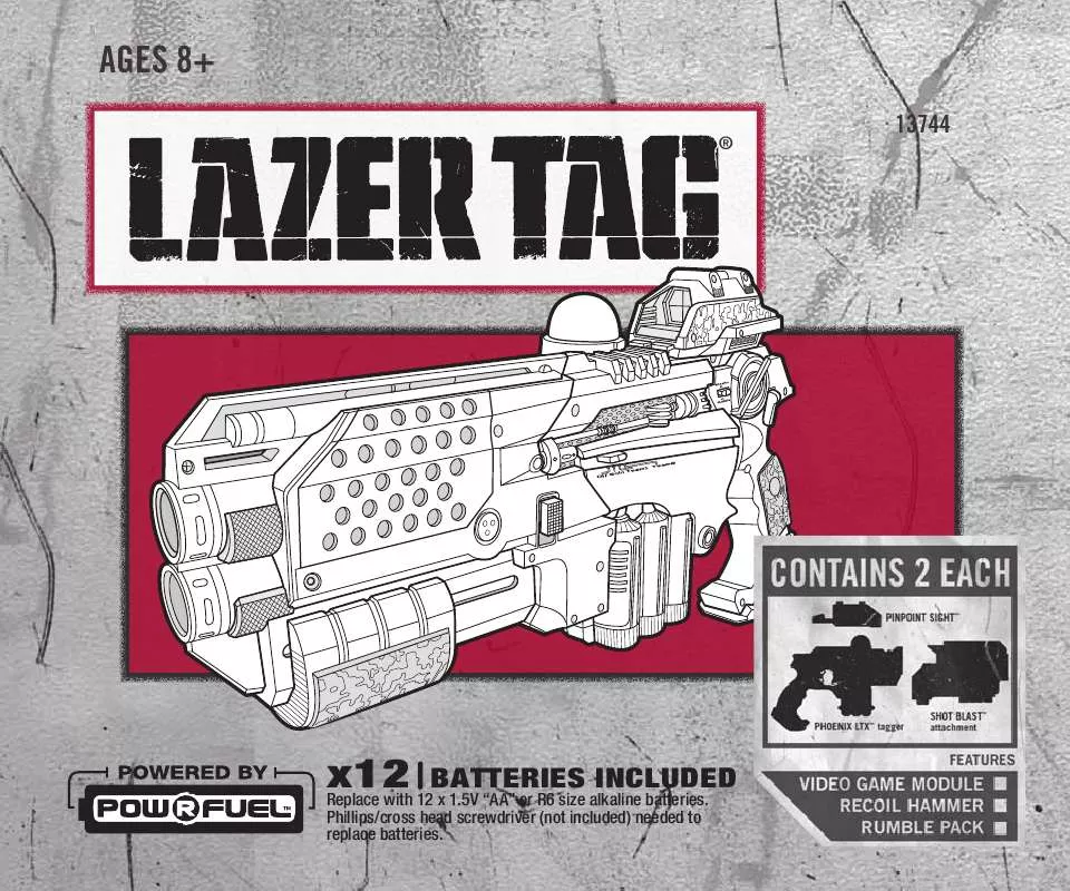 Mode d'emploi HASBRO LAZER TAG 2 IN 1 SYSTEM