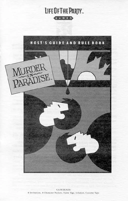 Mode d'emploi HASBRO LIFE OF THE PARTY-MURDER IN PARADISE