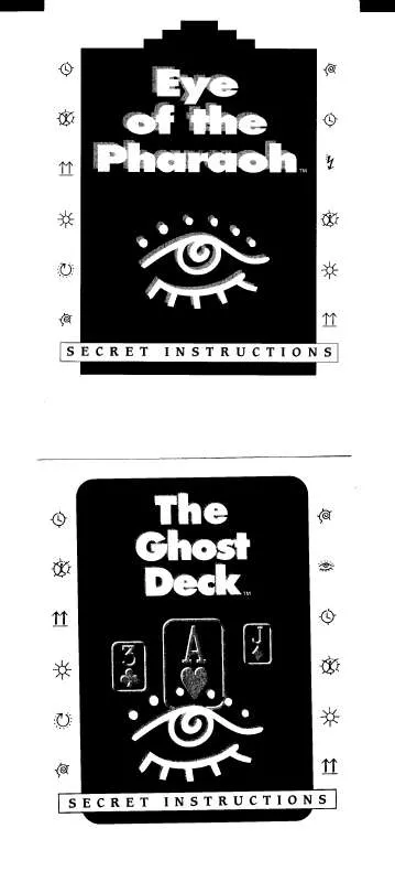 Mode d'emploi HASBRO MAGIC WORKS-EYE OF THE PHARAOH AND GHOST DECK