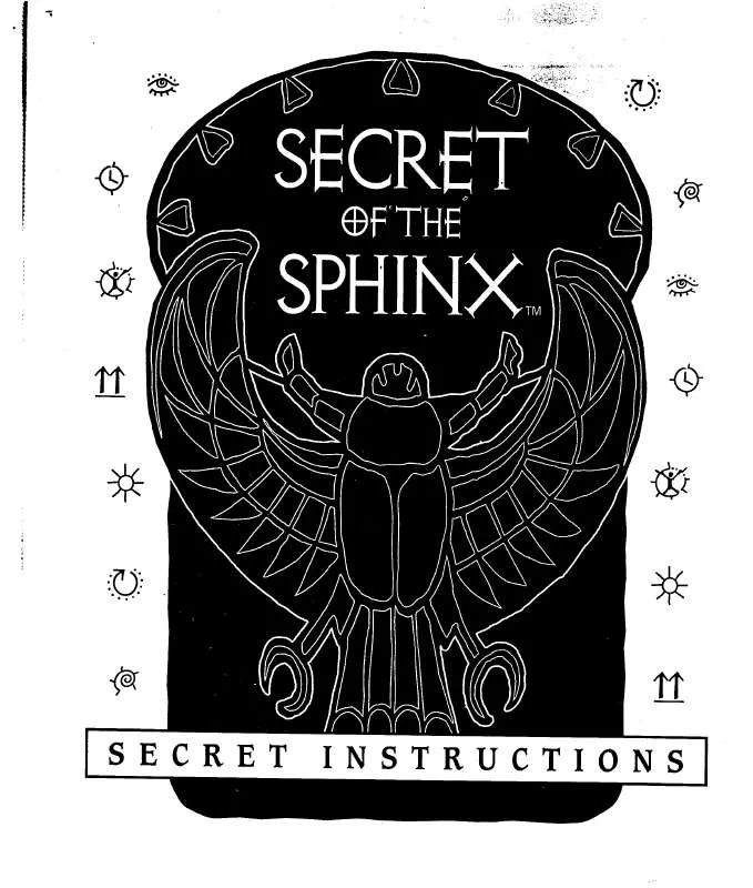 Mode d'emploi HASBRO MAGIC WORKS-SECRET OF THE SPHINX