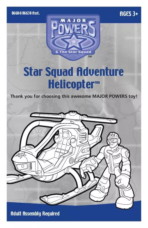 Mode d'emploi HASBRO MAJOR POWERS HELICOPTER