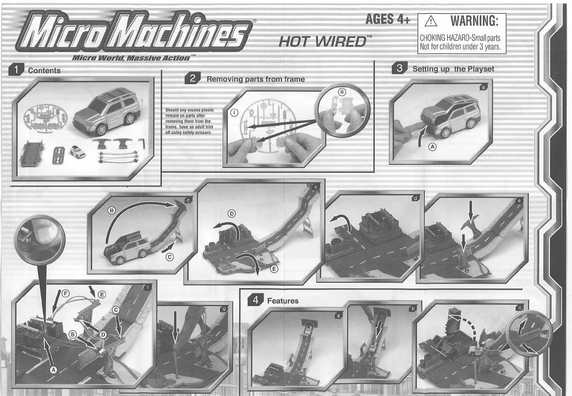 Mode d'emploi HASBRO MICRO MACHINES HOT WIRED
