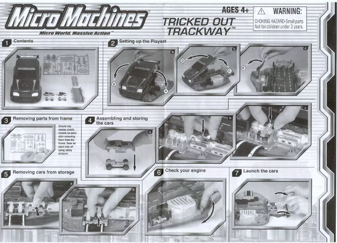 Mode d'emploi HASBRO MICRO MACHINES TRICK OUT TRACKWAY