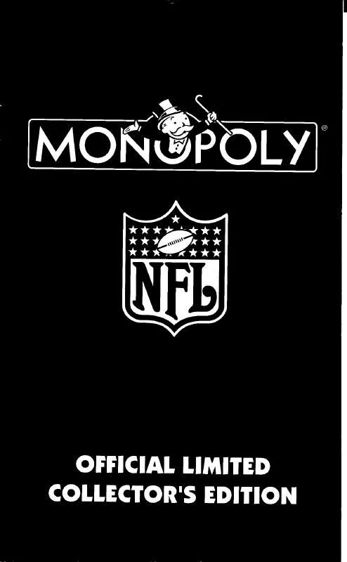 Mode d'emploi HASBRO MONOPOLY NFL 1998