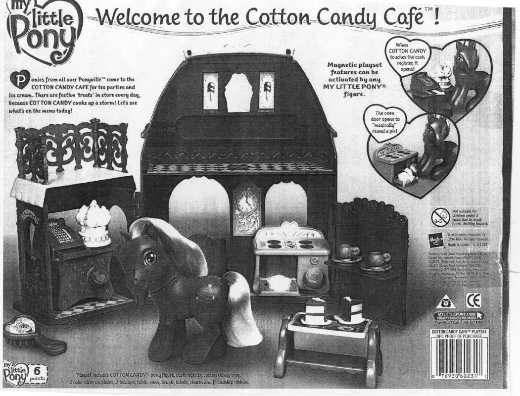 Mode d'emploi HASBRO MY LITTLE PONY COTTON CANDY CAFE