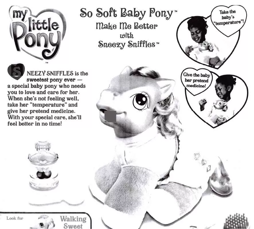 Mode d'emploi HASBRO MY LITTLE PONY SO SOFT PONY MAKE ME BETTER WITH SNEEZY SNIFFLES