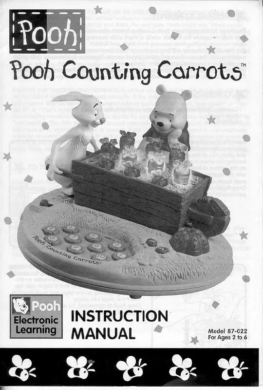 Mode d'emploi HASBRO POOH COUNTING CARROTS