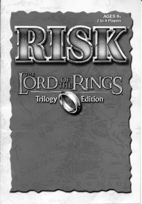 Mode d'emploi HASBRO RISK LORD OF THE RINGS TRILOGY EDITION