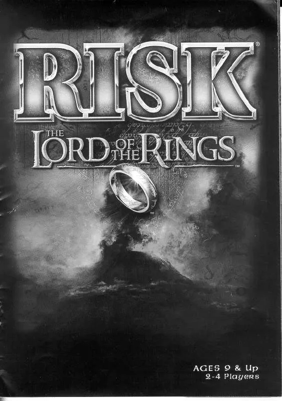 Mode d'emploi HASBRO RISK THE LORD OF THE RINGS