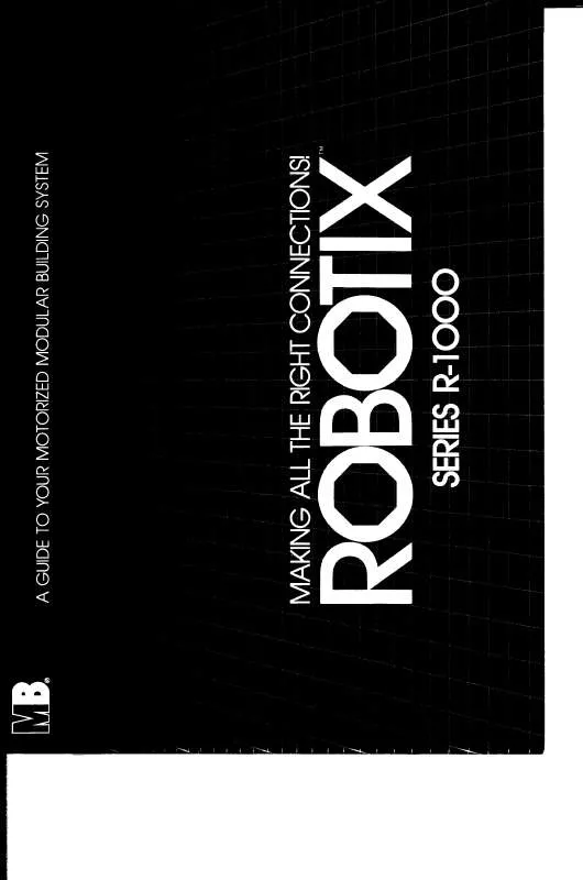 Mode d'emploi HASBRO ROBOTIX R-1000 1984