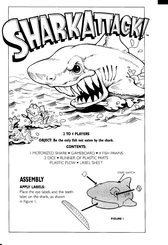 Mode d'emploi HASBRO SHARK ATTACK040