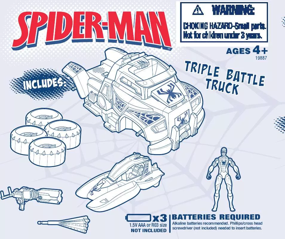 Mode d'emploi HASBRO SPIDER-MAN TRIPLE BATTLE TRUCK