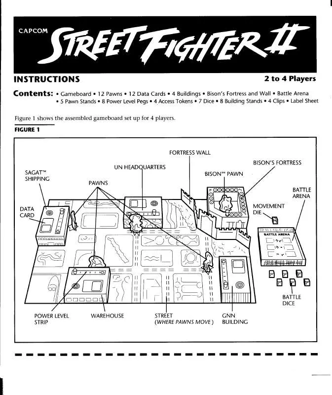 Mode d'emploi HASBRO STREET FIGHTER II