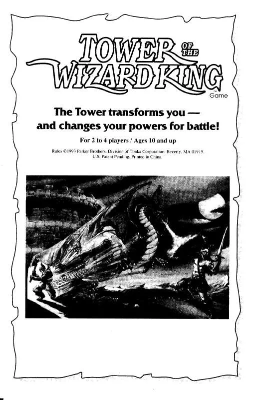 Mode d'emploi HASBRO TOWER OF THE WIZARD KING