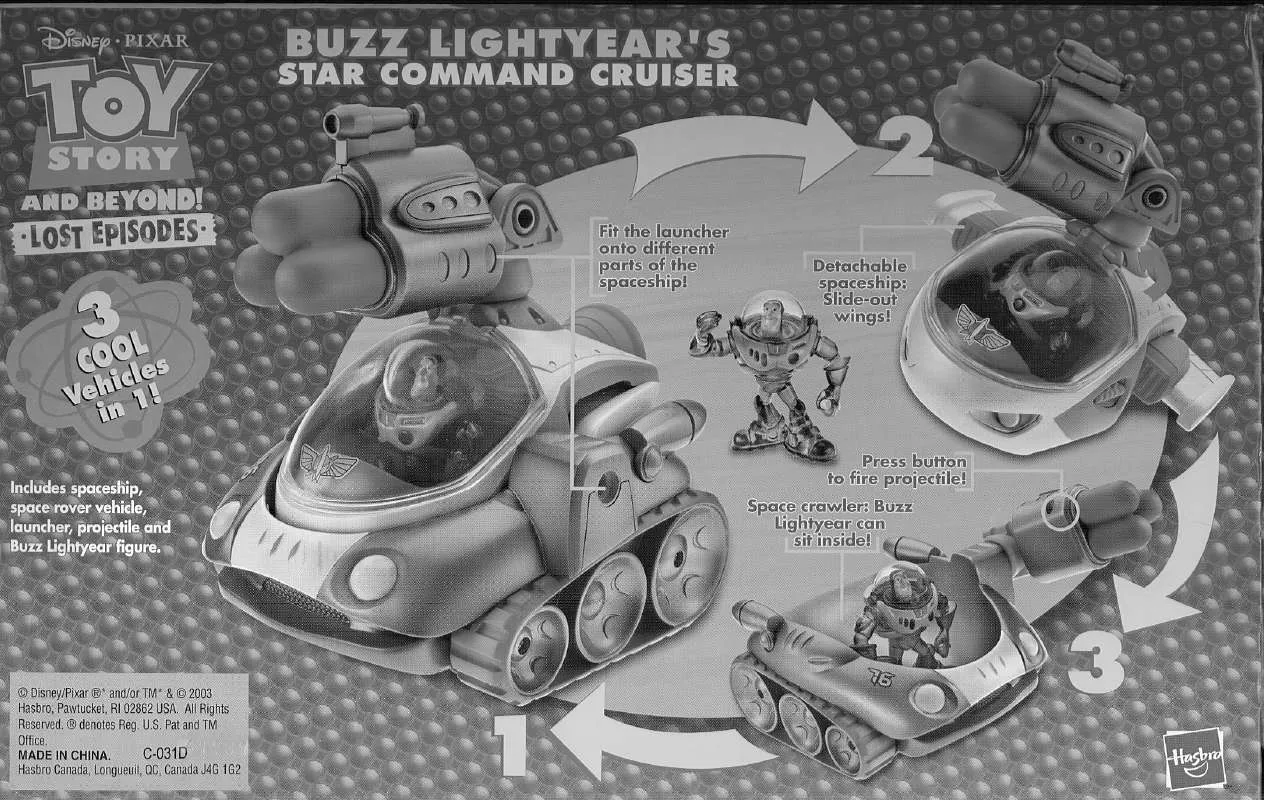 Mode d'emploi HASBRO TOY STORY AND BEYOND BUZZ LIGHTYEARS STAR COMMANDER
