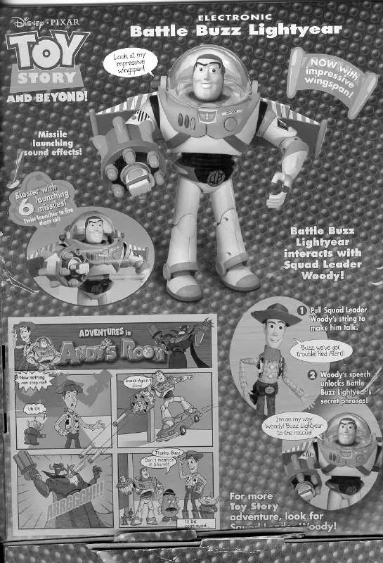 Mode d'emploi HASBRO TOY STORY AND BEYOND ELECTRONIC BATTLE BUZZ LIGHTYEAR