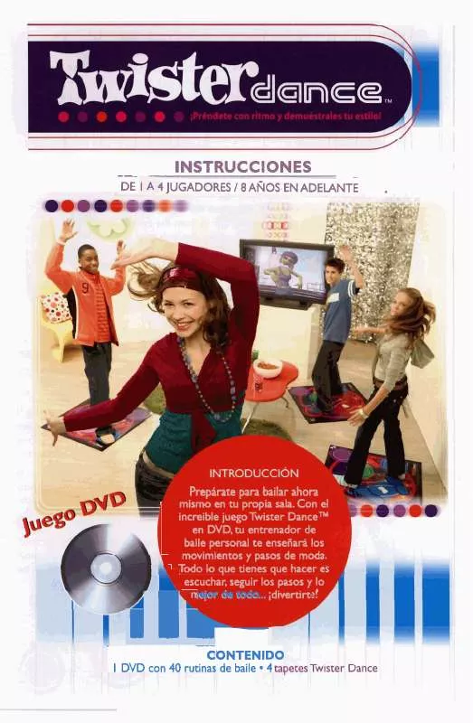 Mode d'emploi HASBRO TWISTER DANCE DVD GAME 42925 SPANISH