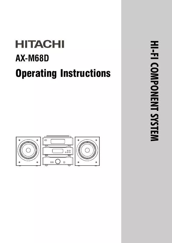 Mode d'emploi HITACHI AX-M68D