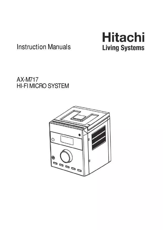 Mode d'emploi HITACHI AX-M717