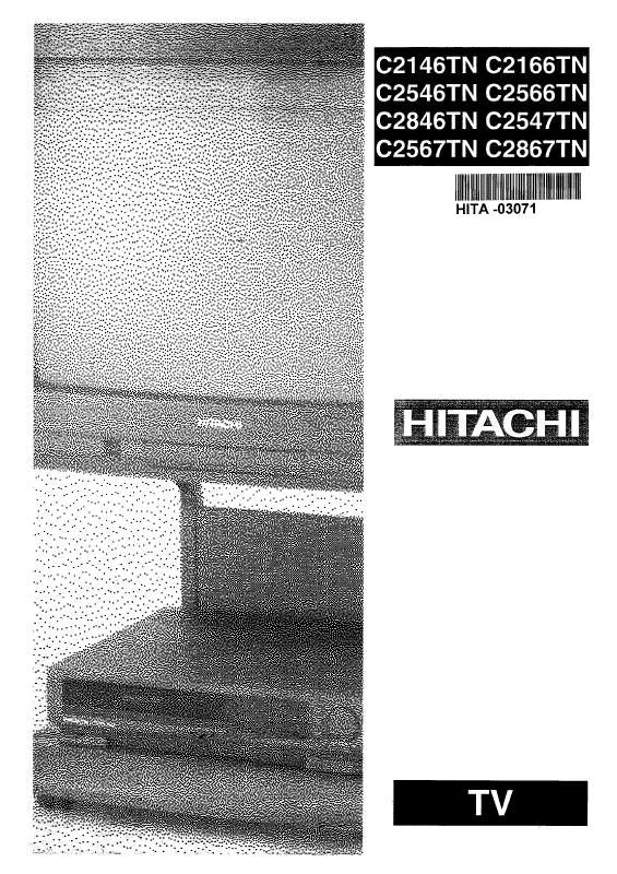 Mode d'emploi HITACHI C2567TN