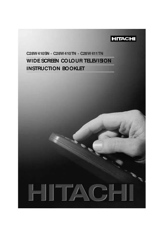 Mode d'emploi HITACHI C28W410SN