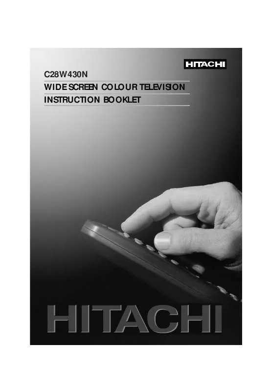 Mode d'emploi HITACHI C28W430N