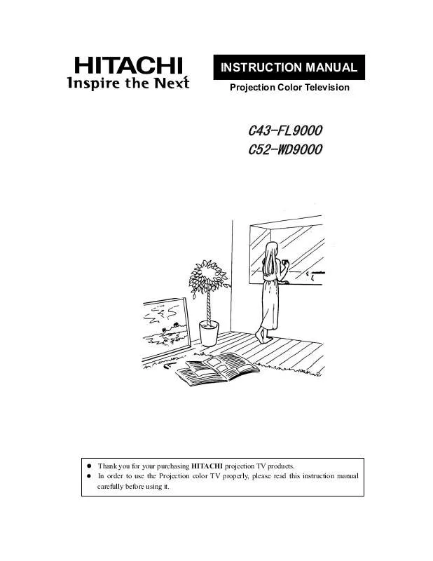 Mode d'emploi HITACHI C43-FL9000