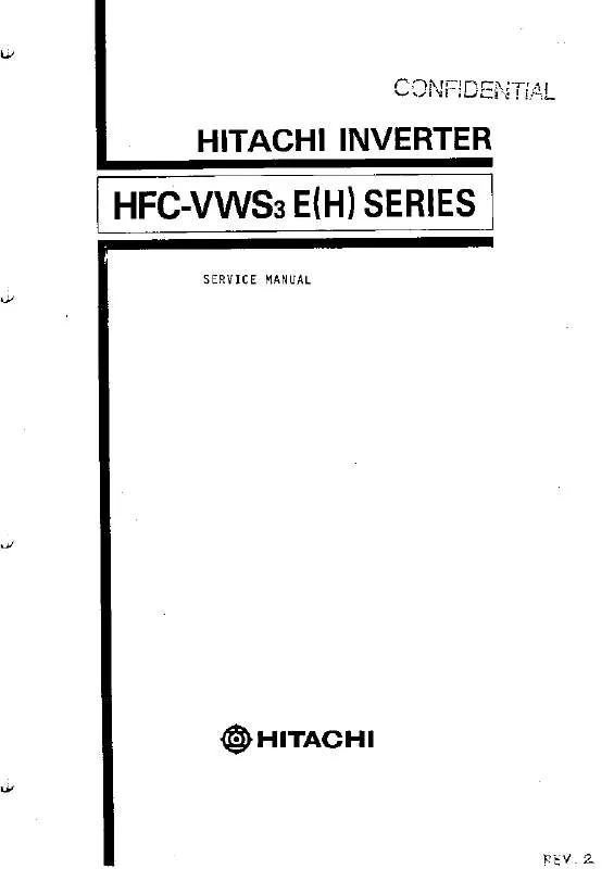 Mode d'emploi HITACHI HFC-VWS3 E